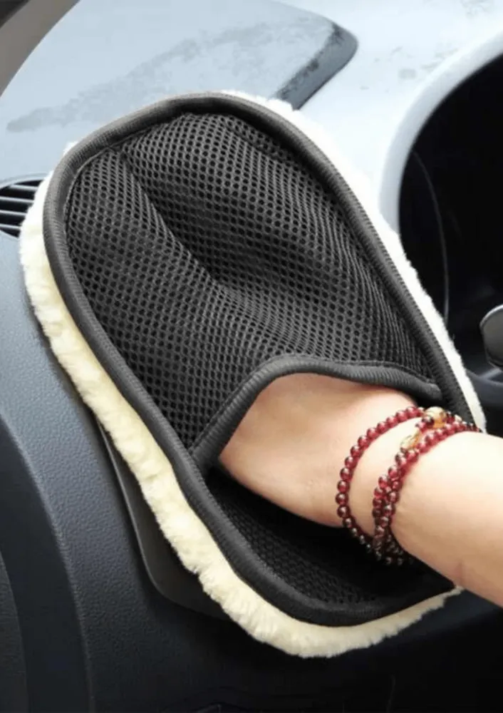 Mănușă din lână pentru curățare auto
