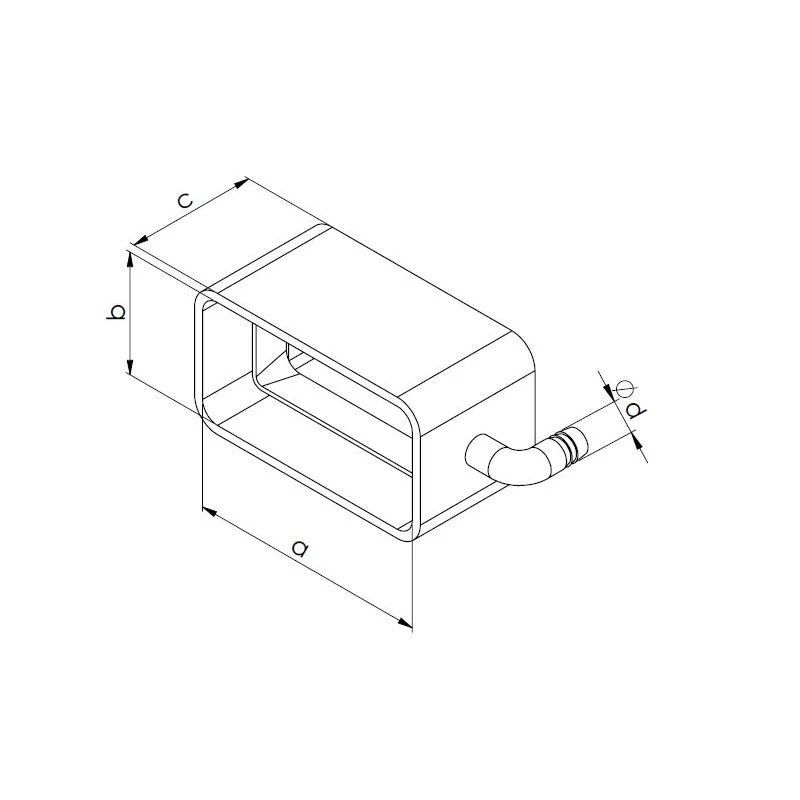 Colector condens cu scurgere HACO SBK 110 × 55 B