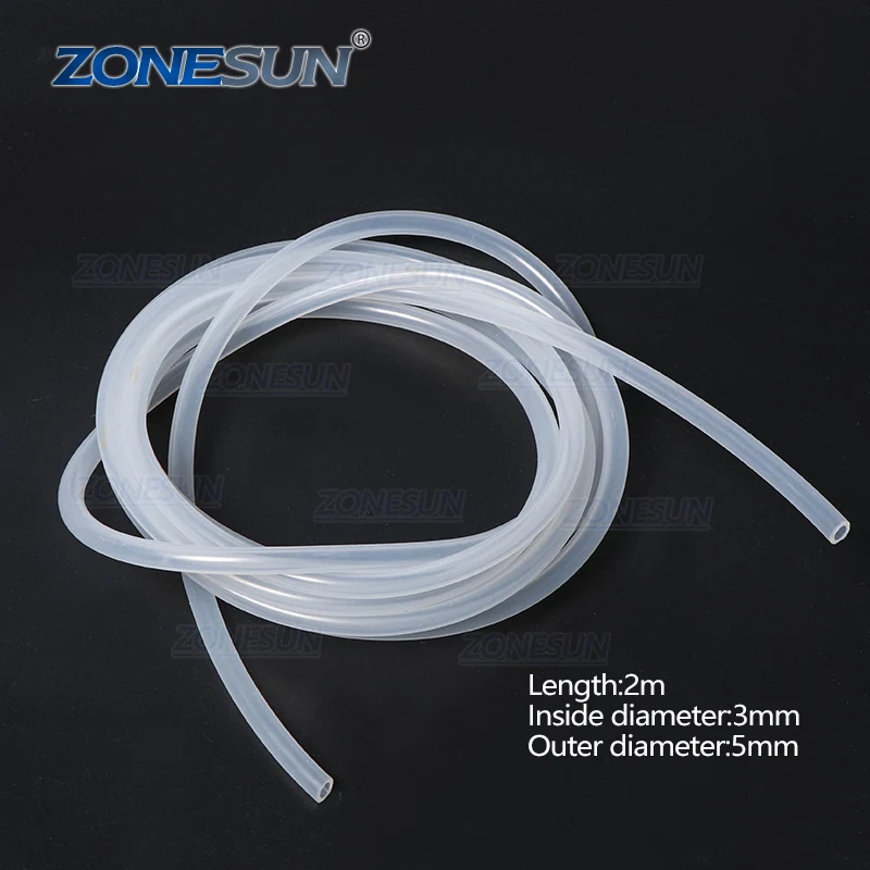 PJ-GZ3 2M (L) * 3mm ID Silicon Tub Furtun de cauciuc pentru mașina de umplere uleiului esențial