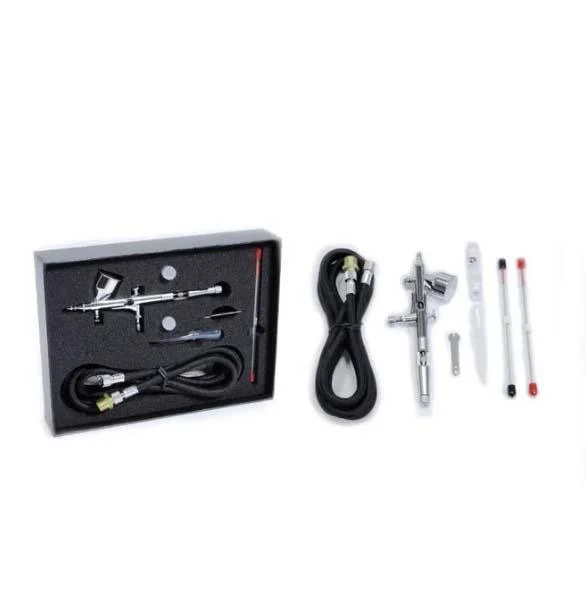 Aerograf INOX dual function pentru vopsit Profi cu 3 duze