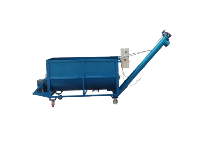 Amestecator orizontal 1000 L cu snec de descarcare – Artmash LLC, 380V