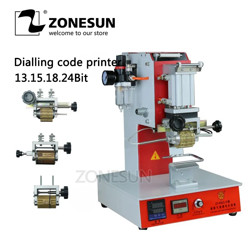 Imprimantă de cod pneumatic ZY-RM2-DP, mașă de codificare cadranului, mașă de ștampilare automată, mașă de plutire logo-ul...