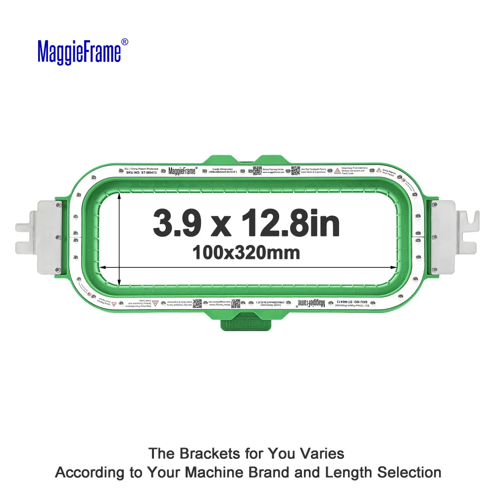 Cerc magnetic MaggieFrame 3.9″ × 12.8″ (100 × 320 mm) pentru mașina de brodat Barudan EFP