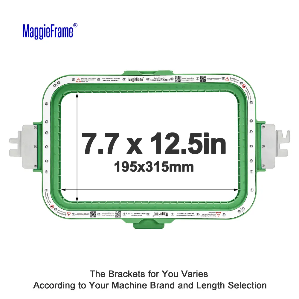 Cerc magnetic MaggieFrame 7.7″×12.5″ (195×315 mm) pentru mașina de brodat Barudan EFP