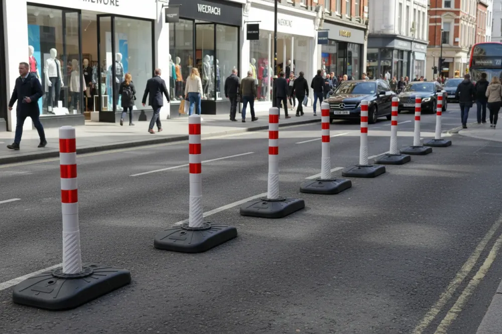 Bază rectangulară pentru stâlpi Delineator