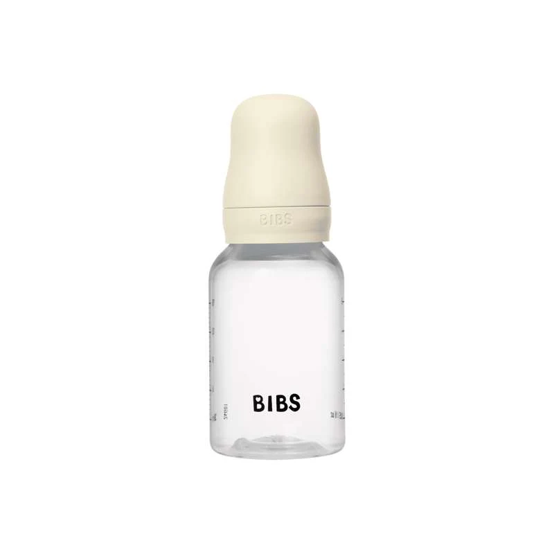 BIBS Bottle - Sutteflaskesæt - Plastik - Latex/Slow Flow/Rund - 150 ml. - Ivory