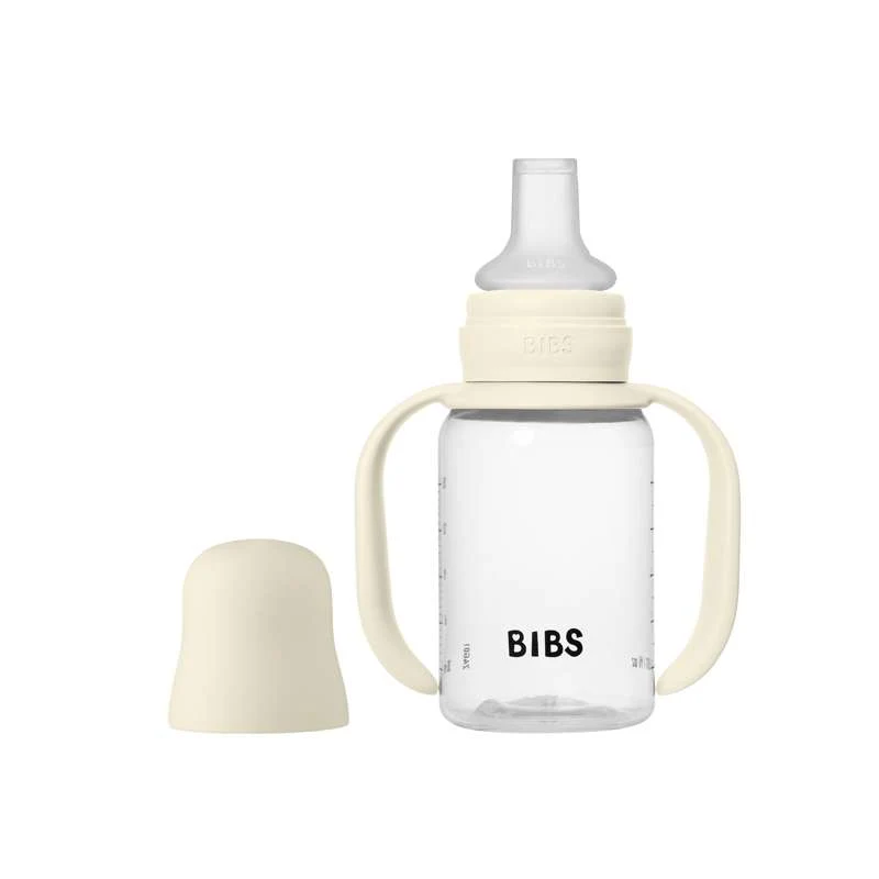 BIBS Bottle - Sutteflaskesæt - Plastik - Silikone - Sippy - 150 ml. - Ivory