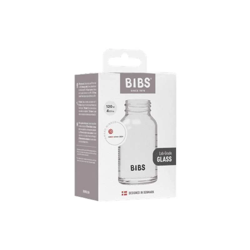 BIBS Bottle - Tilbehør - Lille Sutteflaske - Glas - 120 ml.