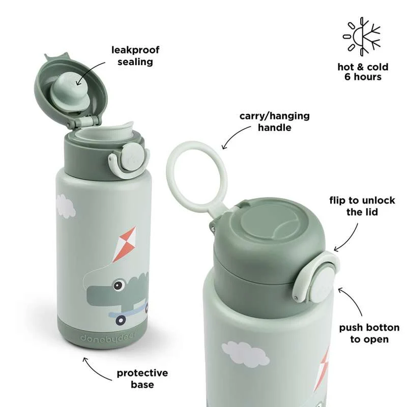 Done Deer Termoflaske - 340ml - Playground - Grøn