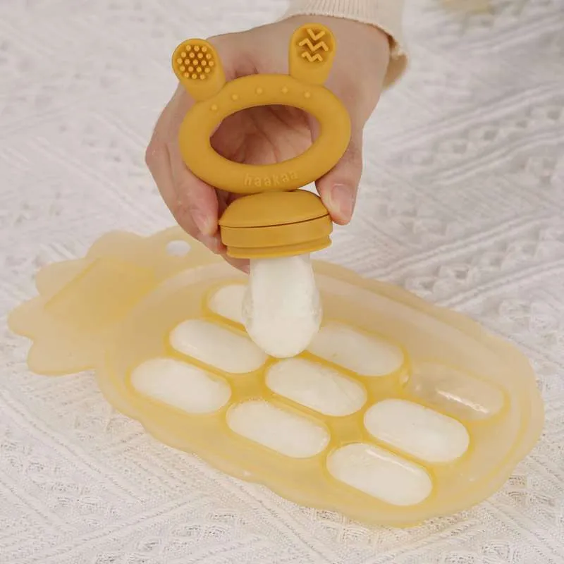 Haakaa Ananas Tavă de congelare - Măslin mazăre