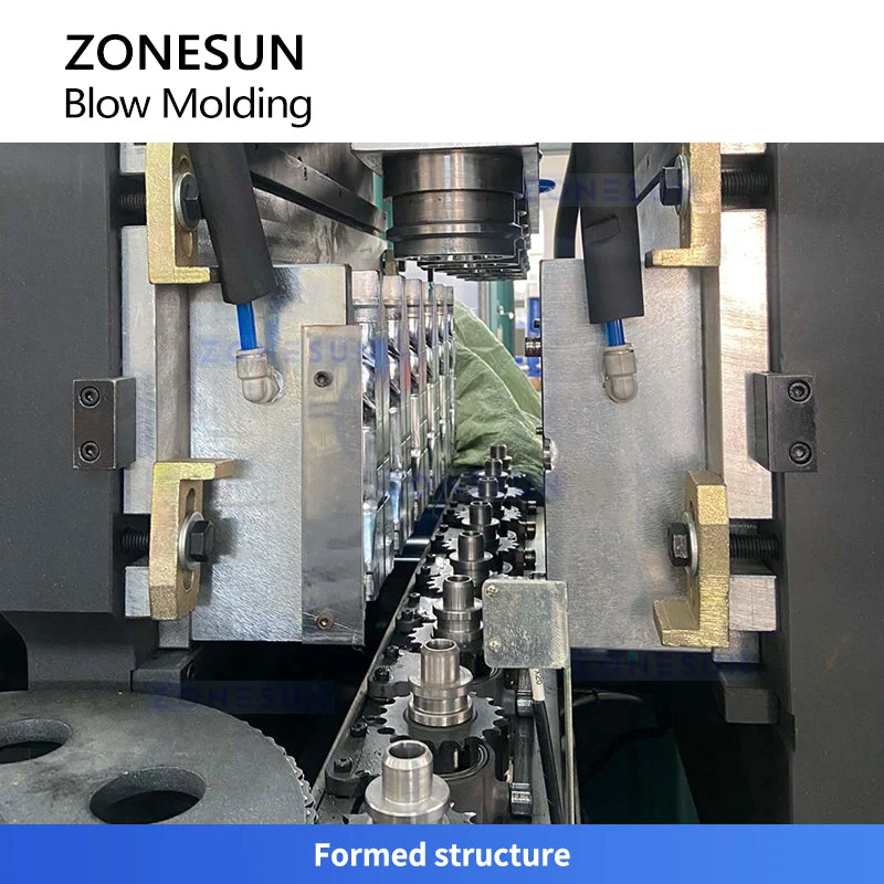 ZONESUN ZS-SBM2A Automatic Bottle Blow Molding Machine 2-Cavity UV Heating