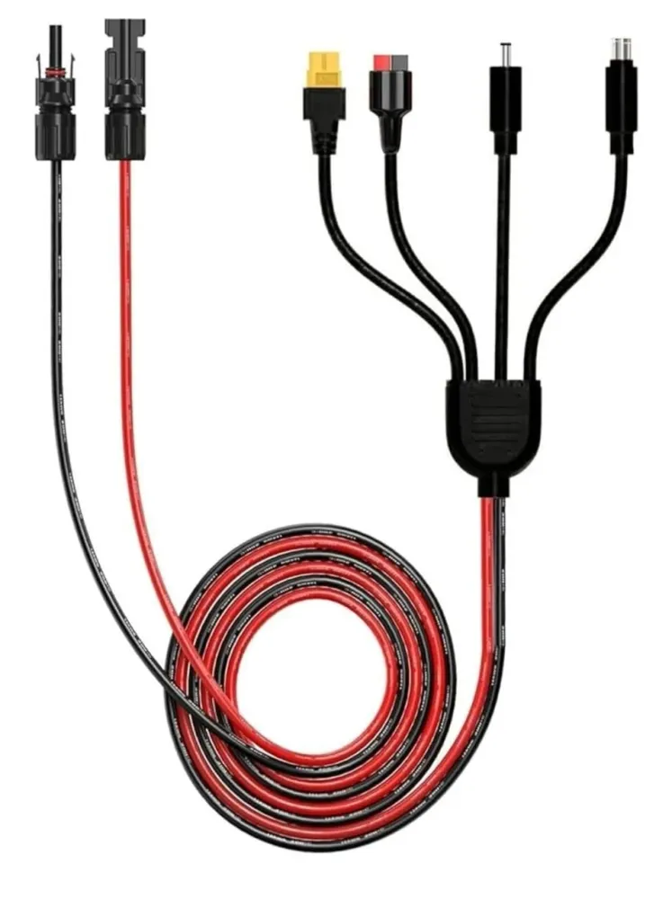 Cablu extensie 3 metri, conectori MC4 la mufe multiple 4 în 1 RONIC