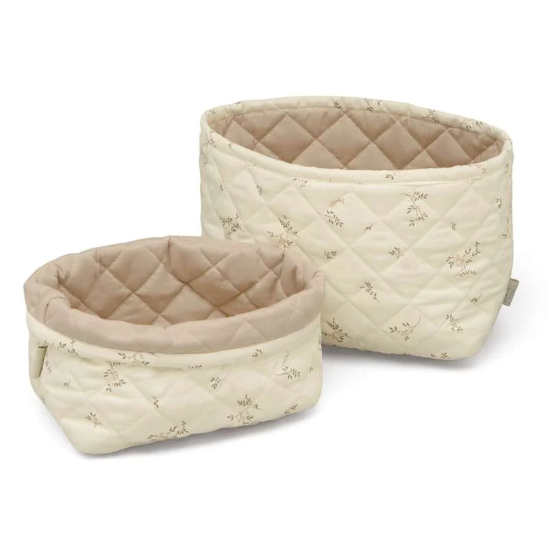 Cam pentru Dulap Cam Cam Copenhagen Coșuri de depozitare quilted - 2 buc. - OCS - Ashley/Latte