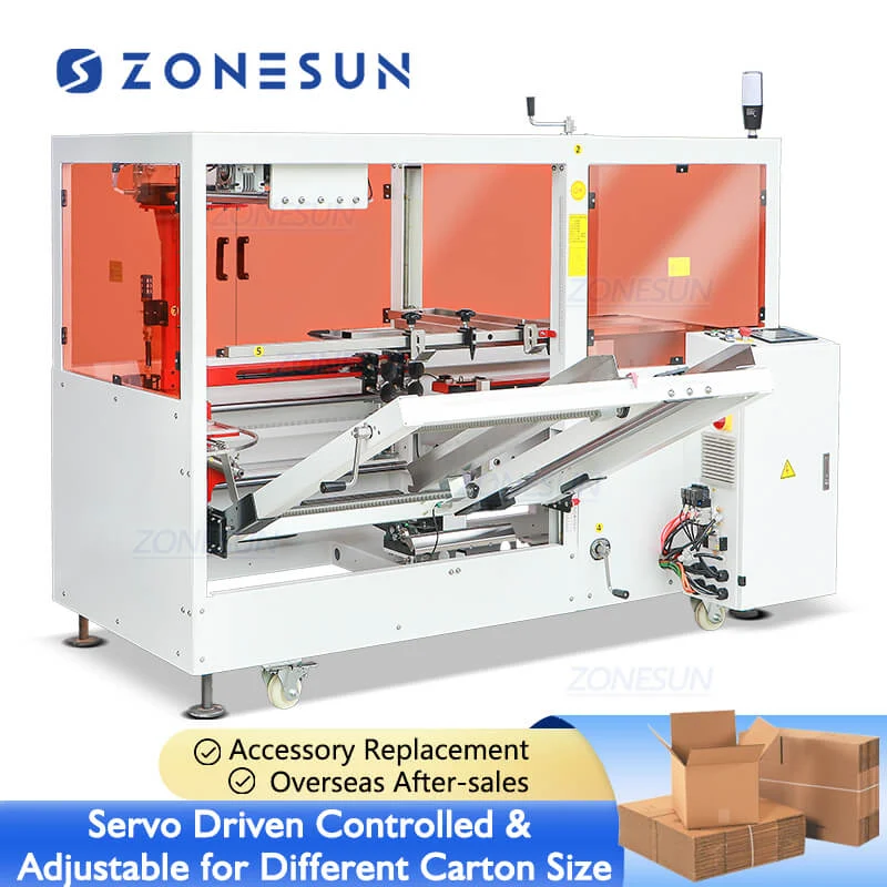 ZONESUN ZS-SVCF70H Mașă automată de ridicare cutiilor de hârtie din carton servomotor pentru linia de ambalare