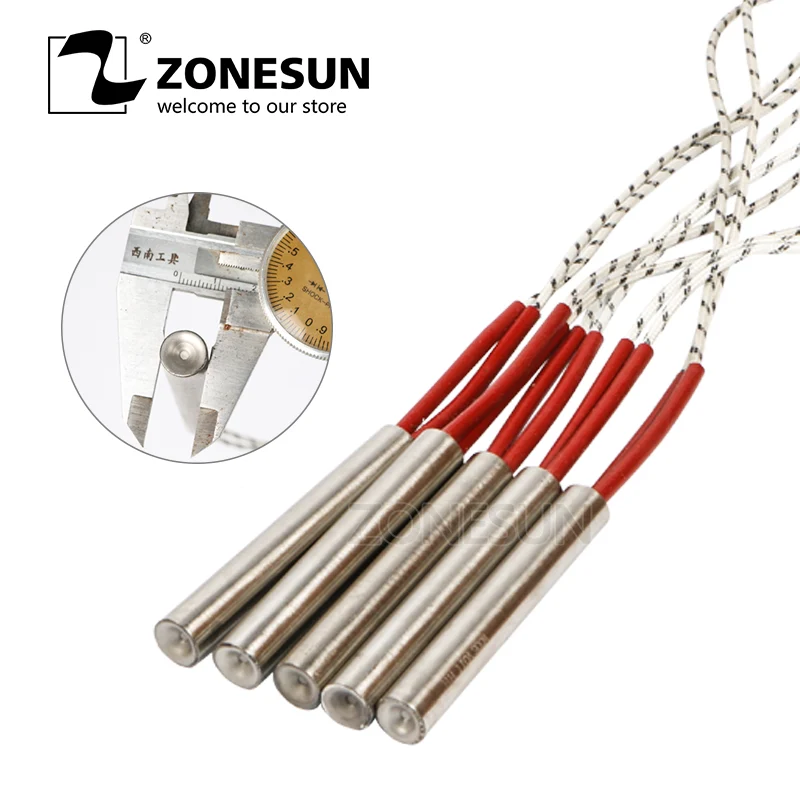 Zonesun 5pcs Diametru 6.8.10.12mm 220V Element de încălzire Mucegai încălzitor de cartuș