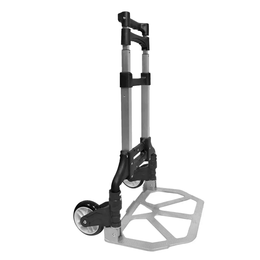 Carucior marfa cu platforma, Naimeed D5671, pliabil, inaltime reglabila, roti silentioase, 40x39x100cm, 70kg, Negru