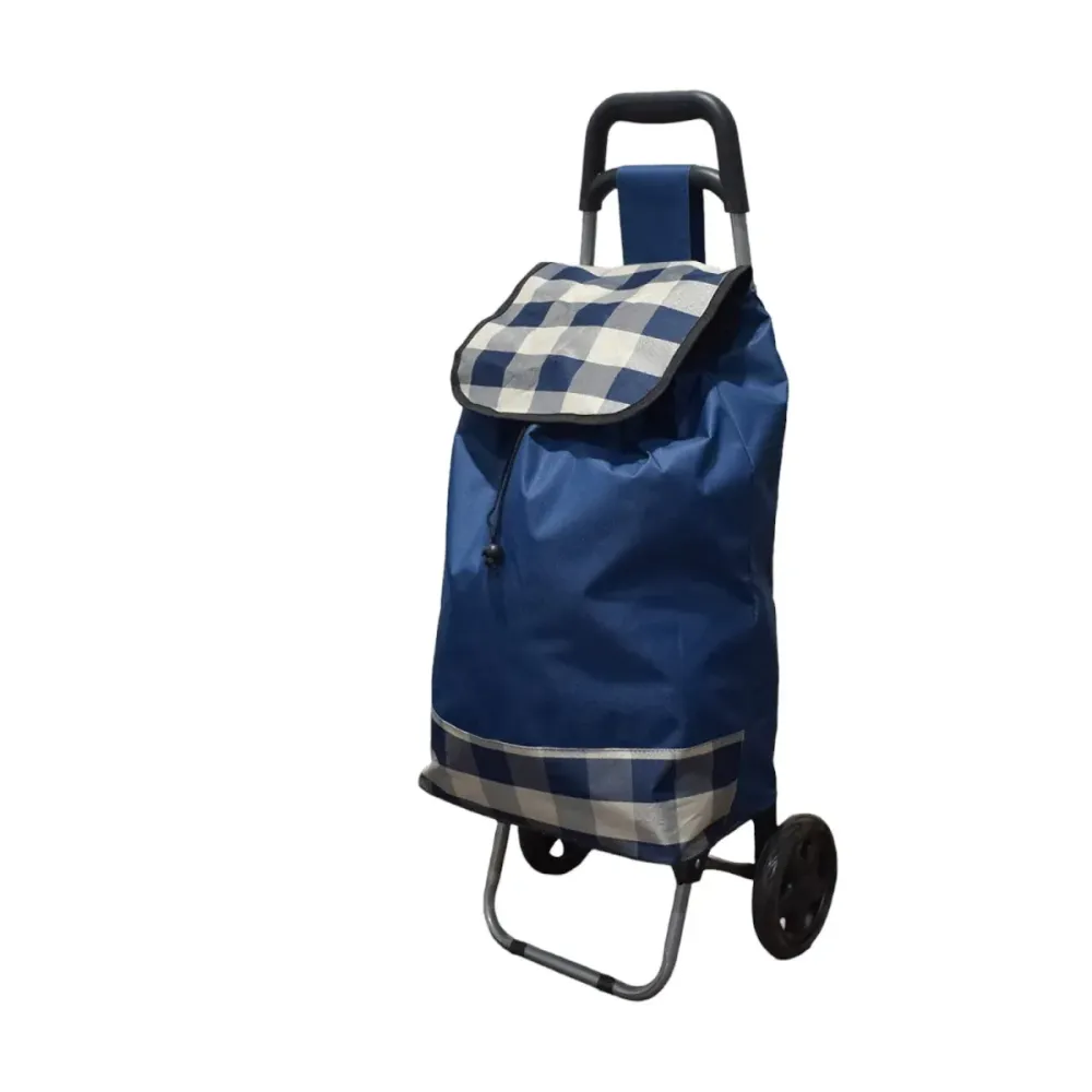 Carucior de piata pliabil, Naimeed D4941, 2 roti, 37 L, Albastru