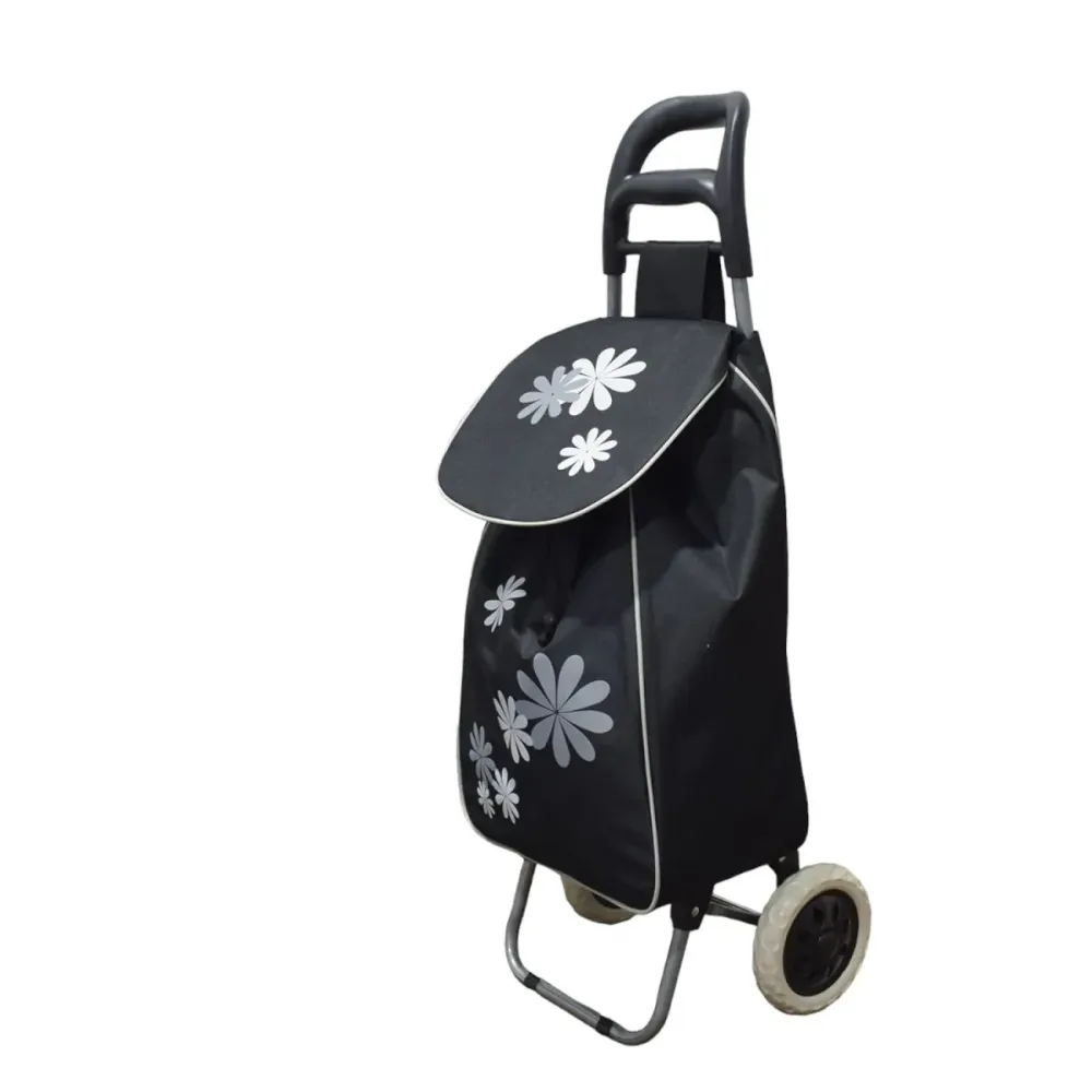Carucior de piata pliabil, Naimeed D4942, 2 roti, 37 L, Negru