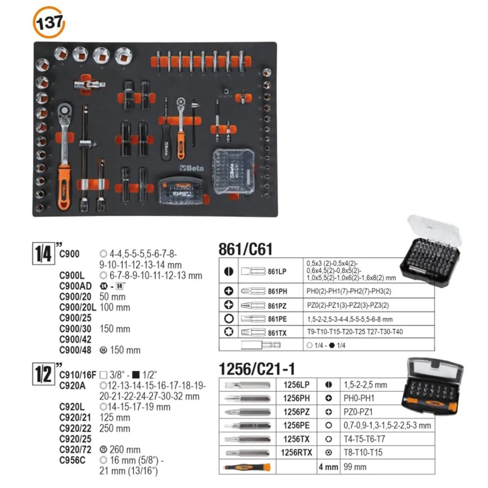 Cufă de instrumente Beta C04BOX- VU