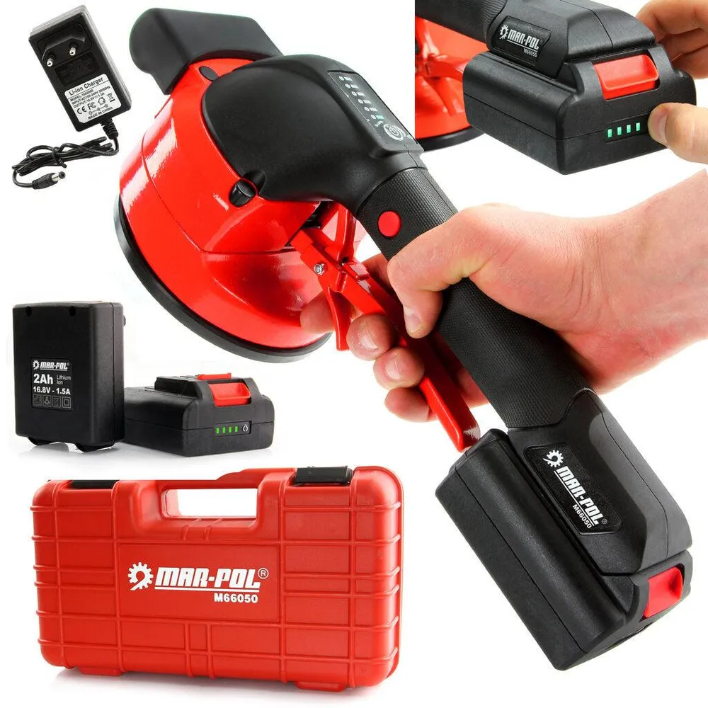 Ventuza vibranta pentru gresie si faianta cu acumulator, 16,8 V,