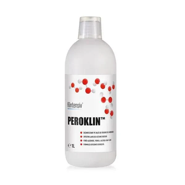 Dezinfectant pe bază de peroxid de hidrogen PEROKLIN, 1 L