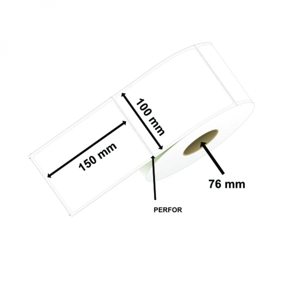 Rola etichete termice pentru awb Vivimall 100x150mm, 1000 et./rola