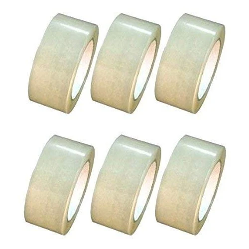 Set 6 buc Banda adeziva tip scotch Vivimall Transparenta latime 48 mm x 60 m lungime
