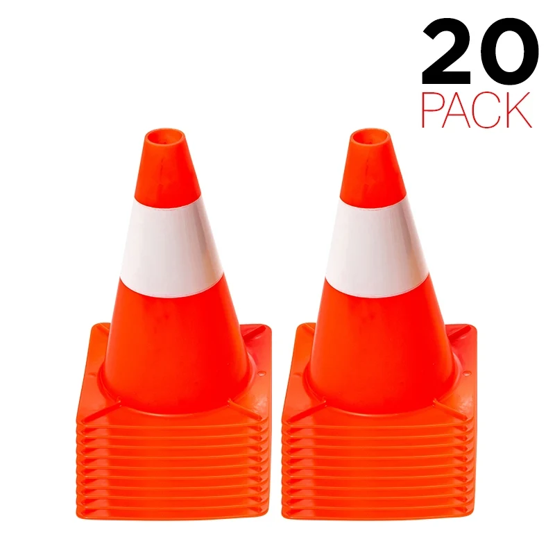 Flexibarrier Con rutier 30cm - Set - 20 buc. (Portocaliu/Alb)
