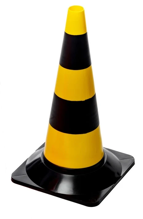 Flexibarrier Con rutier 50cm - Set - 10 buc. (Negru/Galben)