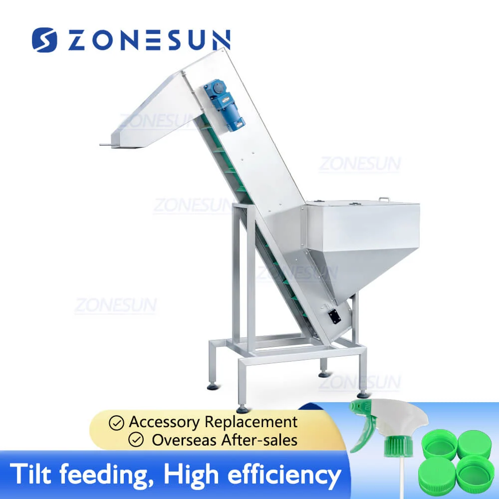 ZONESUN ZS-SLJ5 Mașă de alimentare automată cu capac de înaltă capacitate personalizată personalizată pentru mașă de capta...