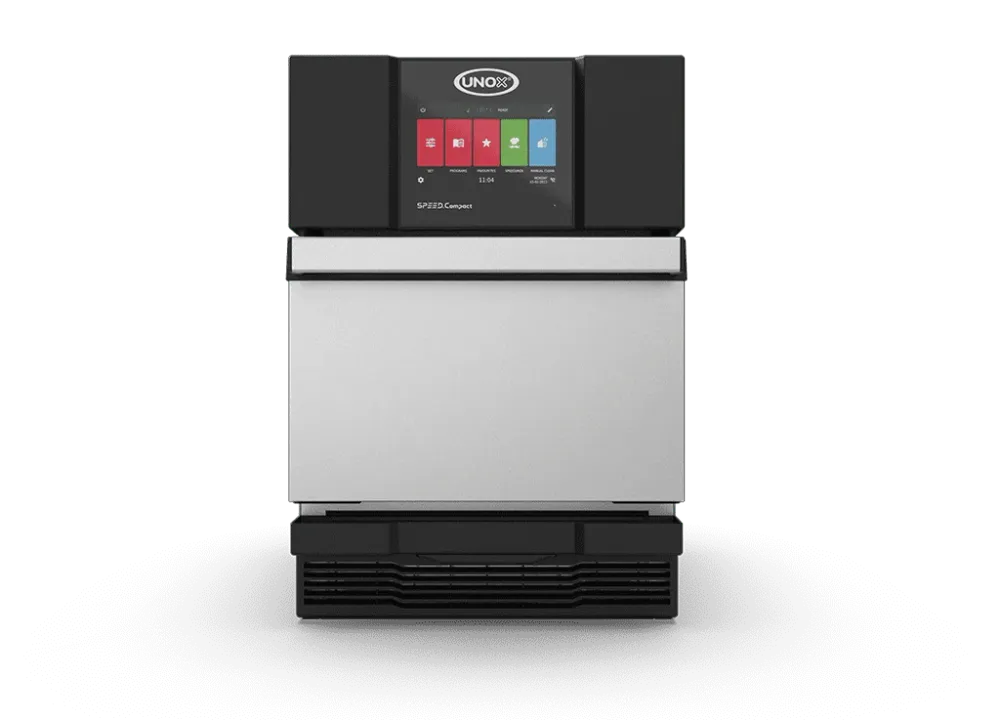 Cuptor de putere UNOXSPEED.Compact ECO alimentare electrica, comenzi touch screen cu display 9.5"
