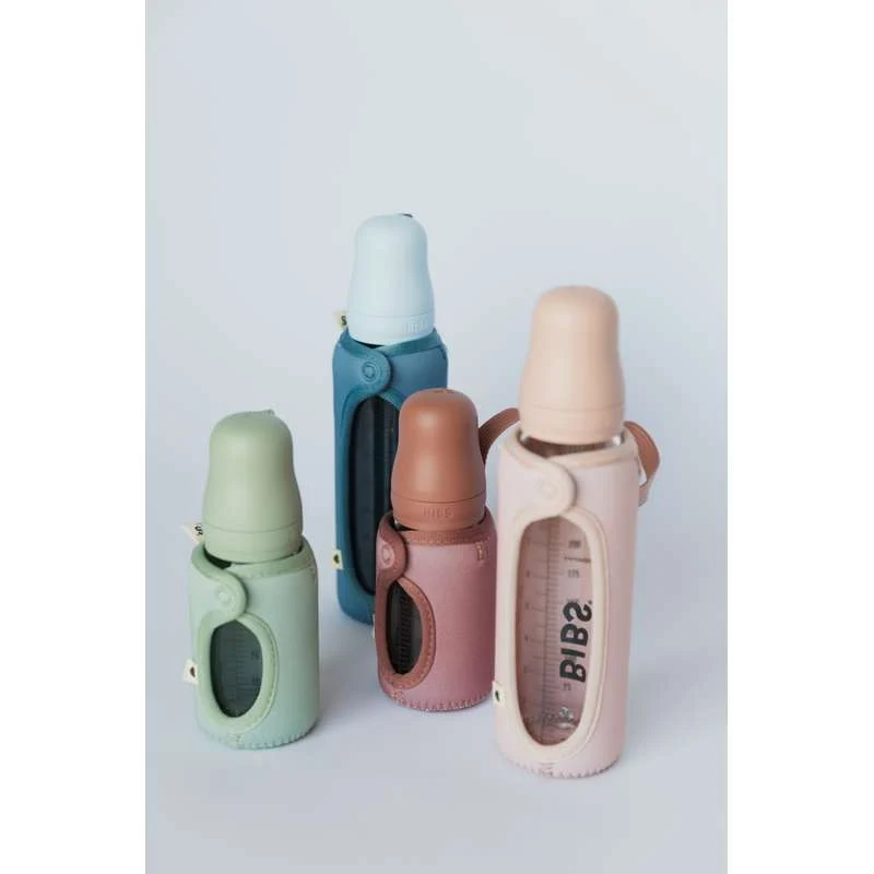 BIBS Sticlă - Mânușă pentru Biberon - Spătos - 225 ml. - Blush