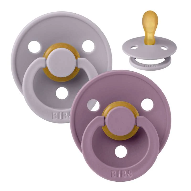BIBS Sut de culoare simetric - 2-Pachet - măr. 2 - cauciuc natural - Ash fosil/Mauve
