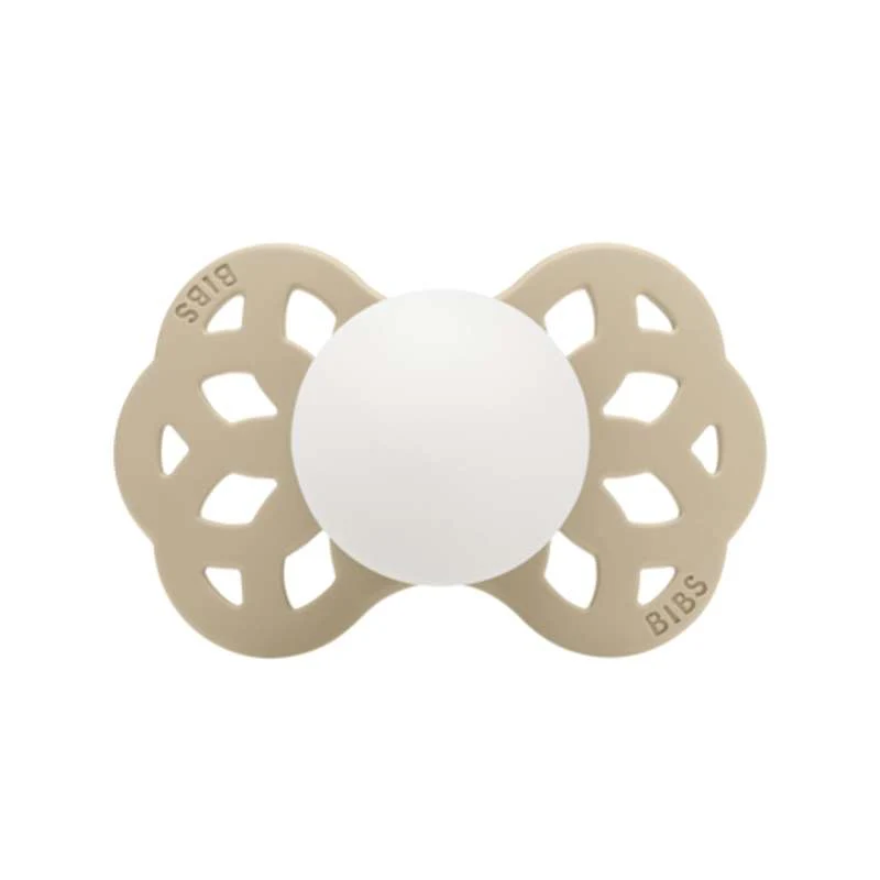 BIBS Symmetrisk Infinity Sut - Str. 1 - Silikone - GLOW - Vanilla