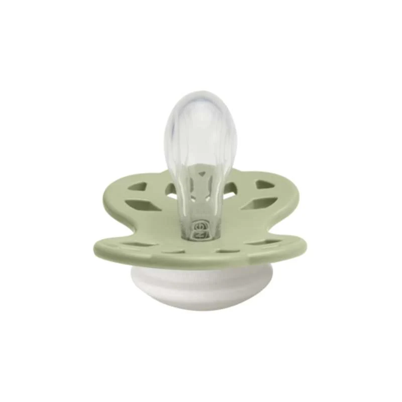 BIBS Symmetrisk Infinity Sut - Str. 1 - Silikone - GLOW - Sage