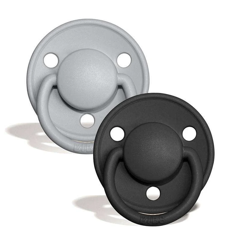 BIBS De De top Sut - 2-Pak - Onesize - Silikone - Cloud/Black from Dental Supplier