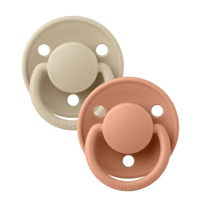 BIBS De De top Sut - 2-Pak - Onesize - Silikone - Vanilla/Peach