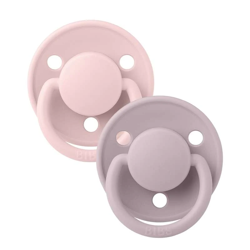 BIBS De De top Sut - 2-Pak - Onesize - Silikone - Blossom/Dusky Lilac