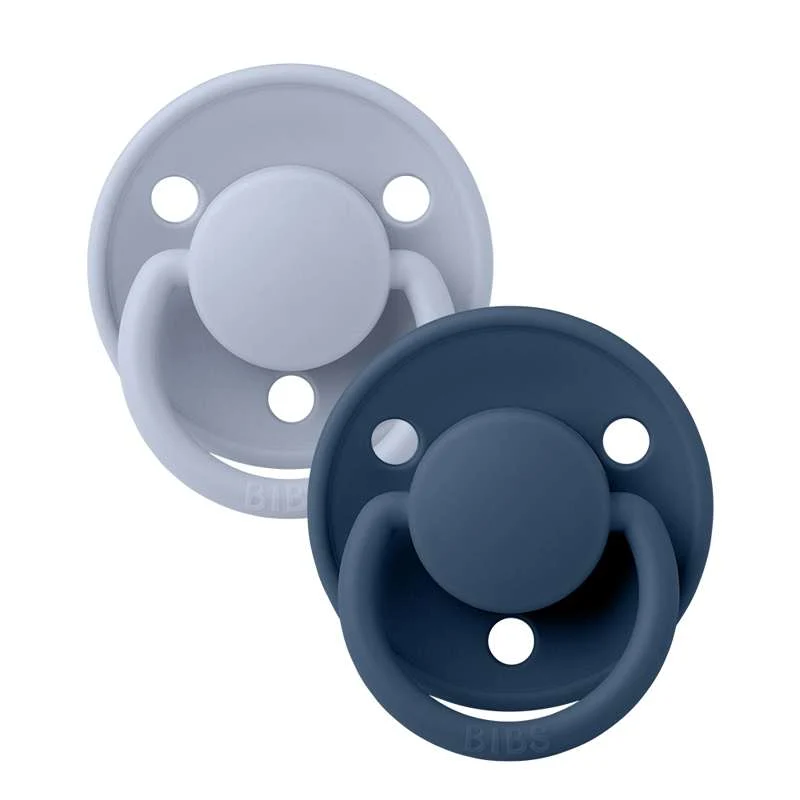 BIBS De De top Sut - 2-Pak - Onesize - Silikone - Dusty Blue/Steel Blue