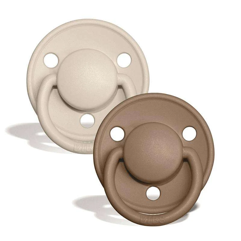 Surgical Mask BIBS De De top Sut - 2-Pak - Onesize - Silikone - Vanilla/Dark Oak