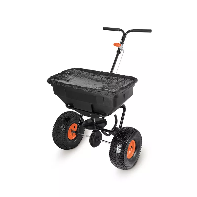 Distribuitor manual ZEP DM-60 PROFI pentru insamantare si fertilizare gazon, 60L, 56 kg, latime 3-3.6 m, roti pneumatice 1...
