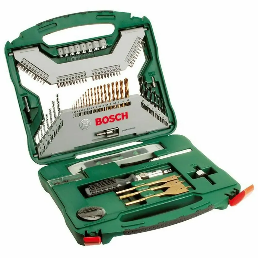 Drill bits and tits set BOSCH X-Line Box Titanium 100 Piese