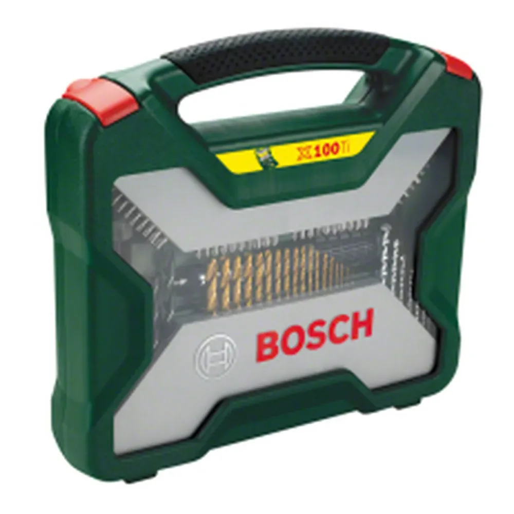 Drill bits and tits set BOSCH X-Line Box Titanium 100 Piese