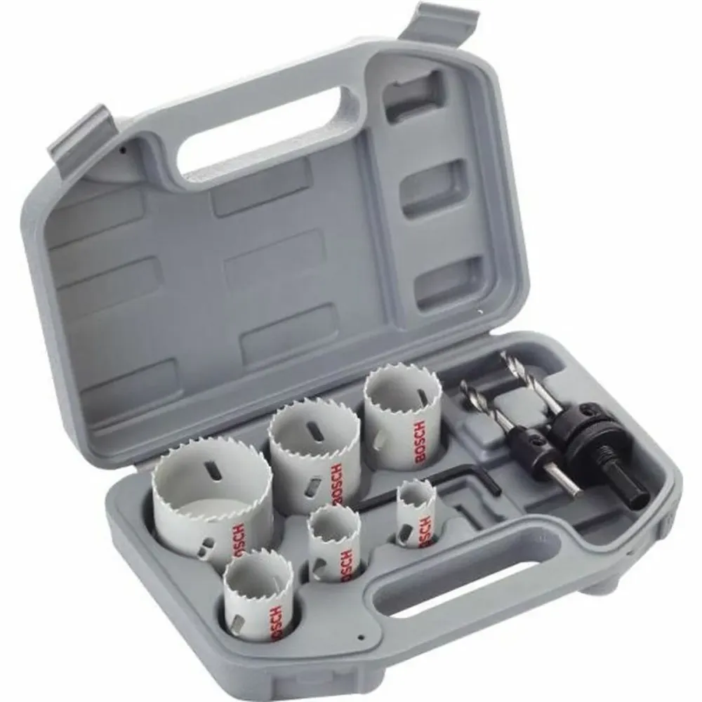 Drilling crown set BOSCH Bimetal HSS 9 Piese