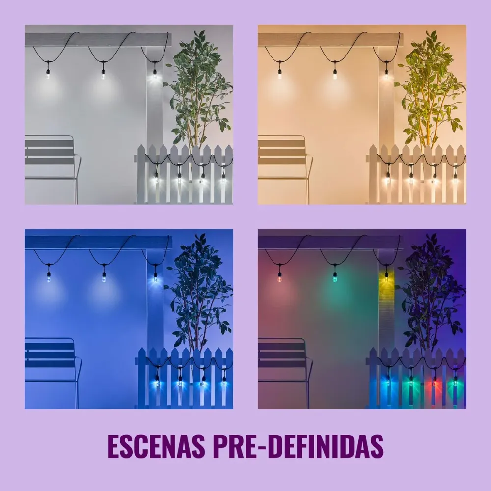 Ghirlandă de lumini LED Wiz Multicolor 8 W