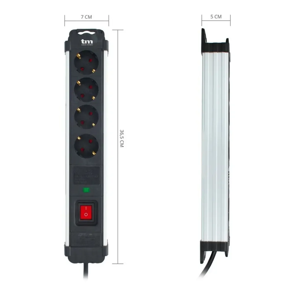 Placă de Circuit Prize 4 puncte de conectare cu întrerupător TM Electron 230 V