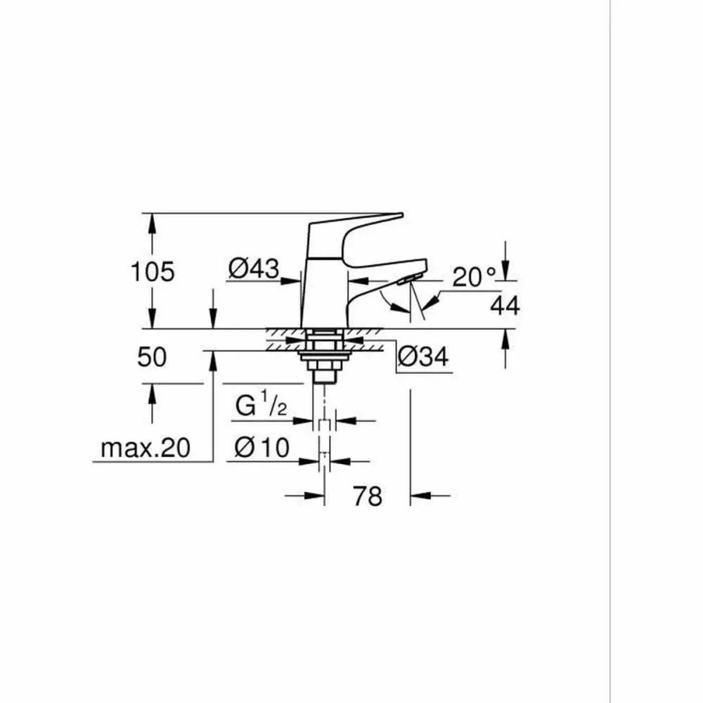 Robinet Monocomandă Grohe Start Flow Metal