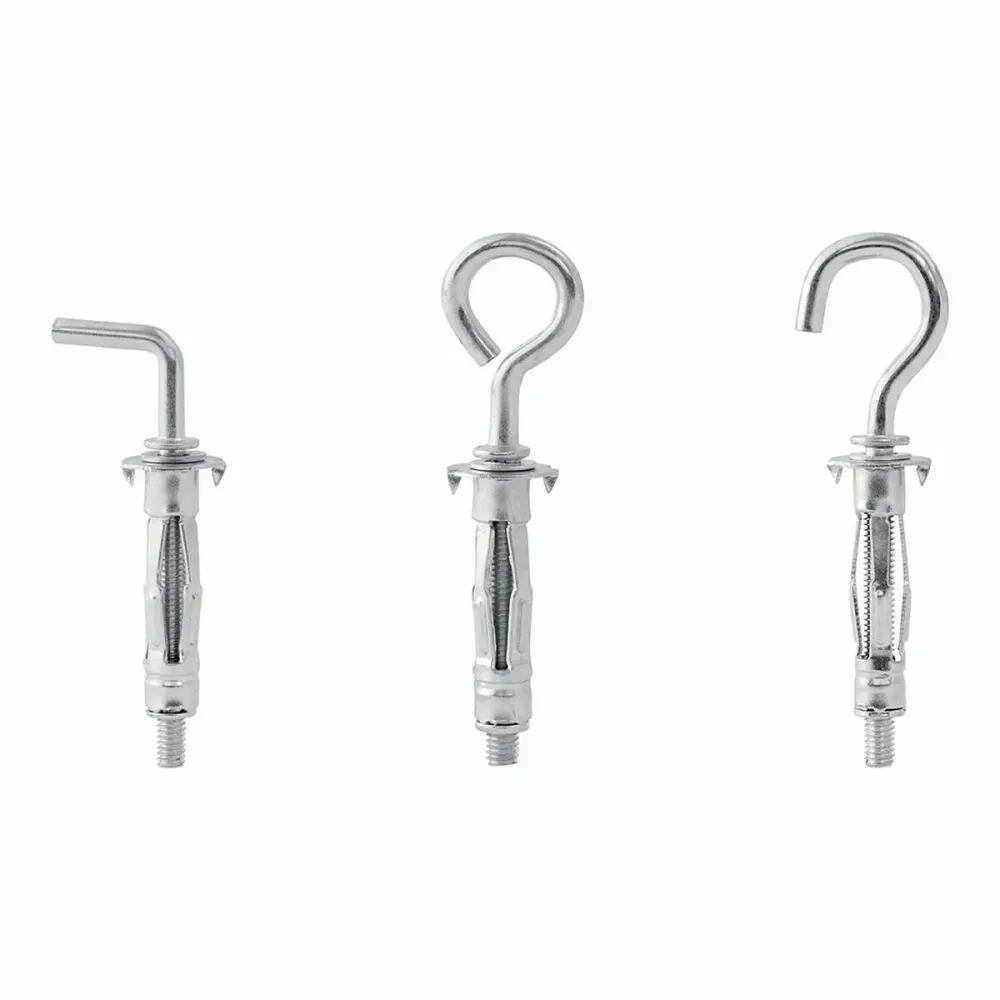 Set de cârlige, șuruburi cu ochi și umerașe Rapid Ø 8 x 32 mm Metal Expansiune 12 Unități