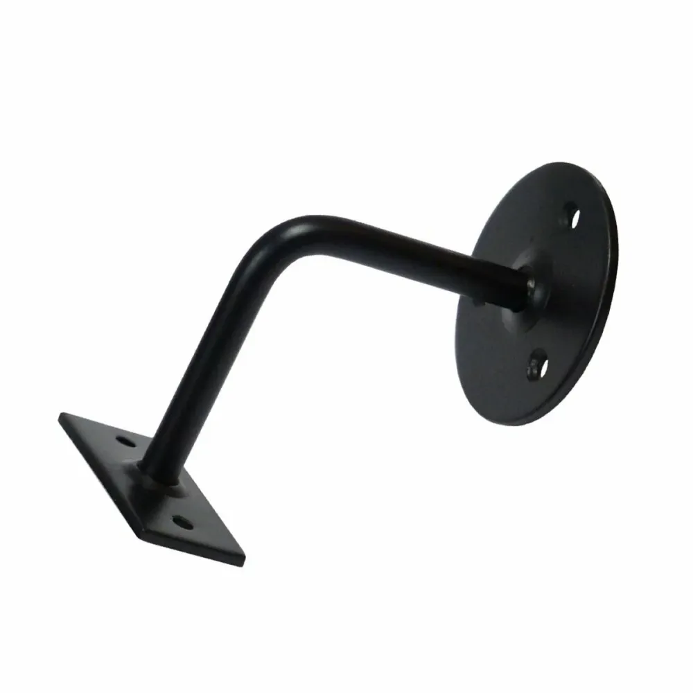 Suport pentru balustradă EDM 3 șuruburi Negru Oțel