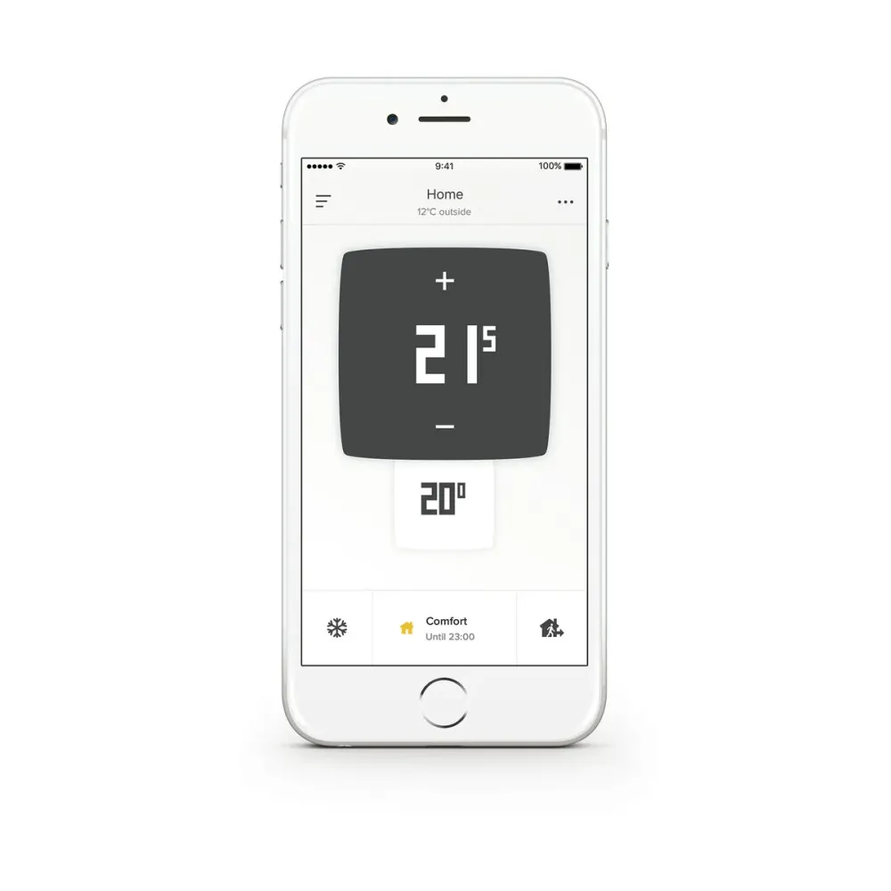 Termostat Netatmo NTH01-EN-EU Alb Translucidă
